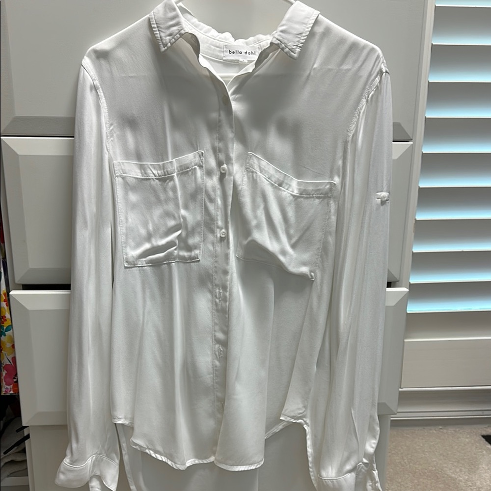White Button-Up Blouse